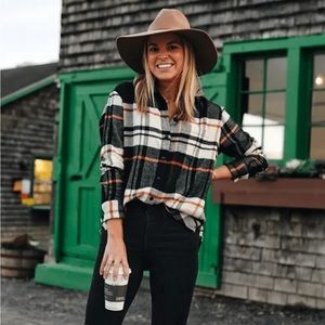 Madewell flannel shirt, size xxs